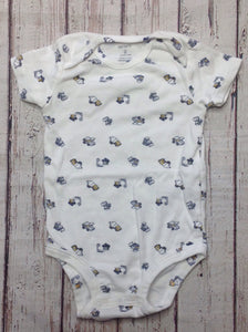 Carters OFF-WHITE & BLUE Top