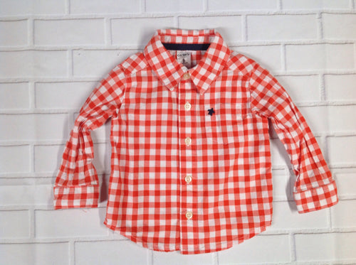 Carters ORANGE & WHITE Checkered Suit