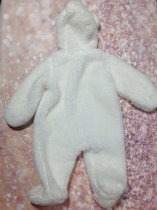 Carters Off-White & Gray Snowsuit