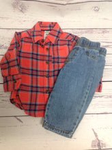 Carters Orange & Blue 2 PC Outfit