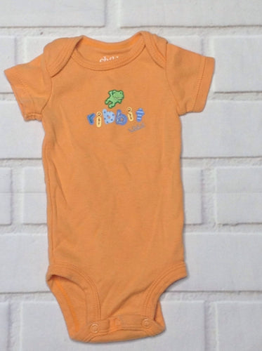 Carters Orange & Blue Onesie