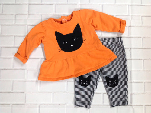 Carters Orange 2 PC Outfit