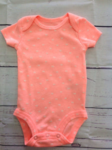 Carters Orange Print Onesie