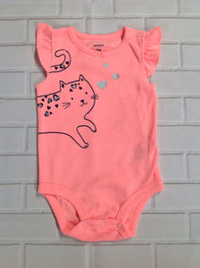 Carters Orange Print Top