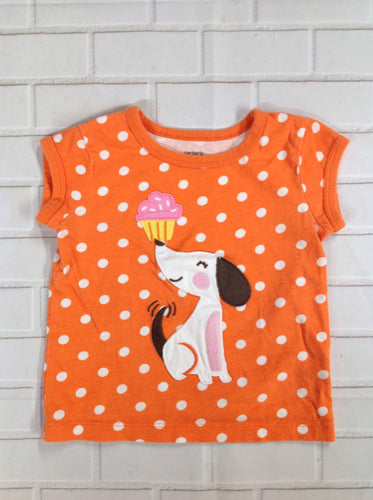 Carters Orange Print Top