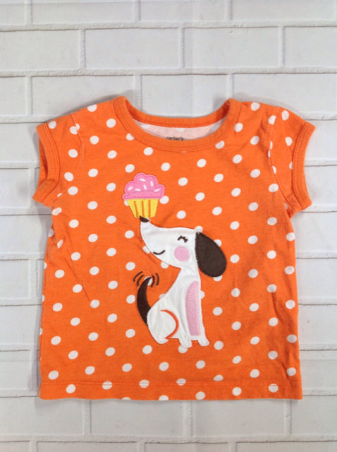 Carters Orange Print Top