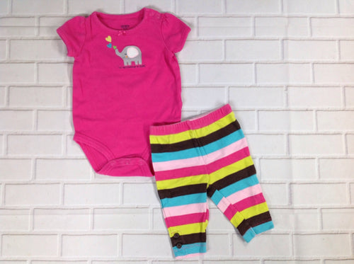 Carters PINK PRINT 2 PC Outfit