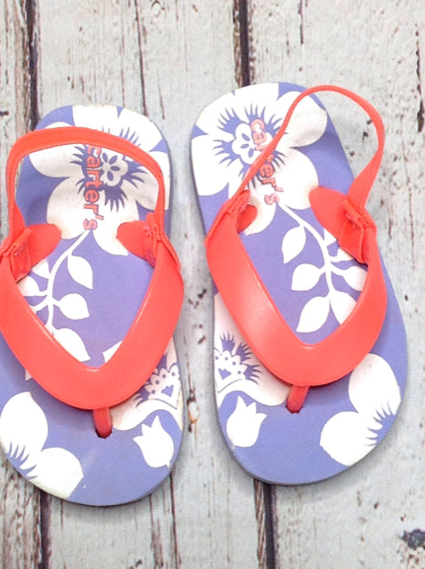 Carters PURPLE & CORAL Sandals