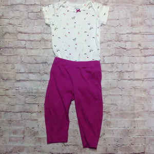 Carters PURPLE & WHITE 2 PC Outfit