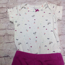 Carters PURPLE & WHITE 2 PC Outfit