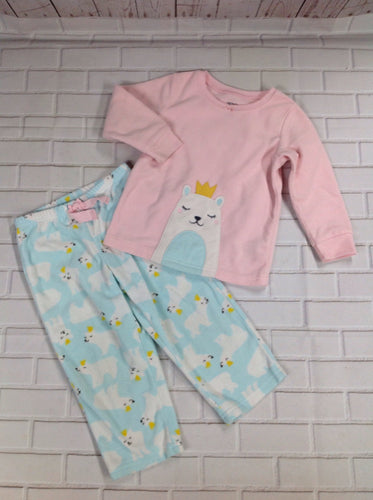 Carters Pink & Blue Polar Bear Sleepwear