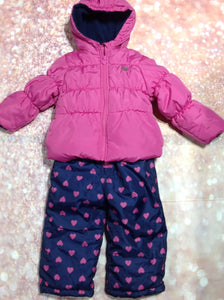 Carters Pink & Blue Snowpants
