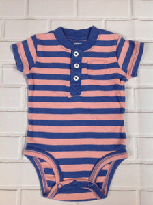 Carters Pink & Blue Stripe Top