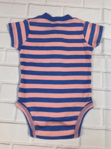 Carters Pink & Blue Stripe Top