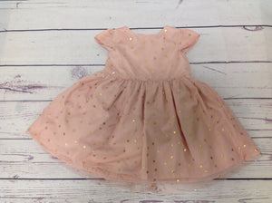 Carters Pink & Gold Dress