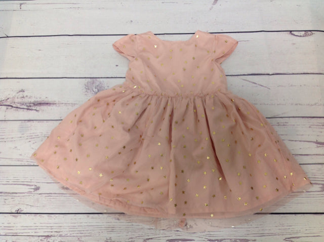 Carters Pink & Gold Dress