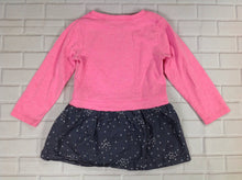 Carters Pink & Gray Heart Dress