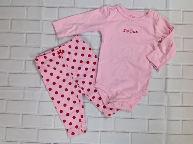 Carters Pink & Red 2 pc Set