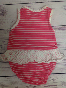 Carters Pink & White One Piece
