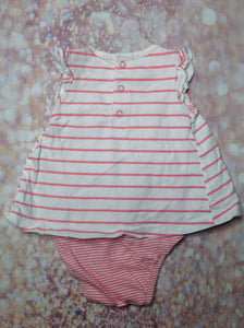 Carters Pink & White One Piece