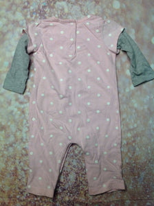 Carters Pink & White One Piece