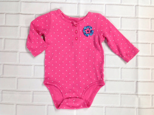 Carters Pink & White Top