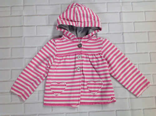 Carters Pink & White Top