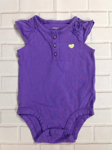 Carters Purple & Green Top
