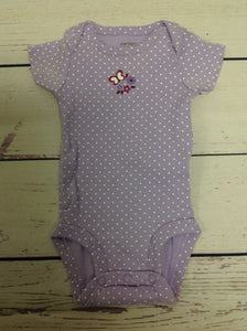 Carters Purple Print Onesie
