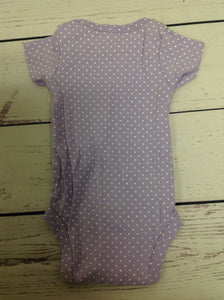 Carters Purple Print Onesie