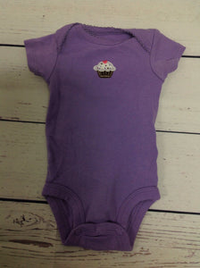 Carters Purple Print Onesie