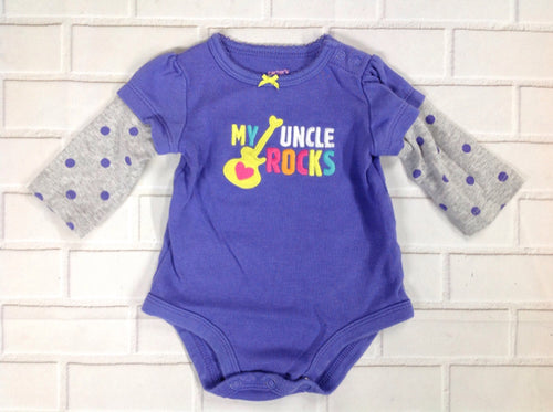 Carters Purple Print Top