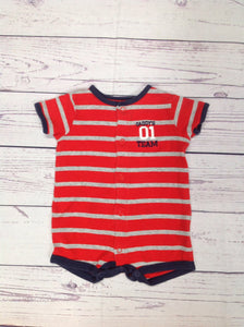 Carters RED & GRAY One Piece