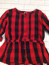 Carters Red & Black Plaid Top