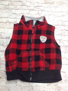 Carters Red & Black Top
