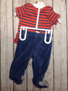 Carters Red & Blue 2 PC Outfit