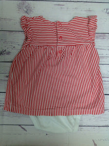 Carters Red & White One Piece