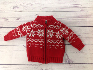 Carters Red & White Sweater