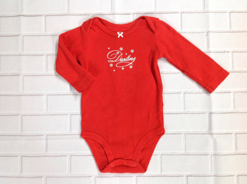 Carters Red & White Top