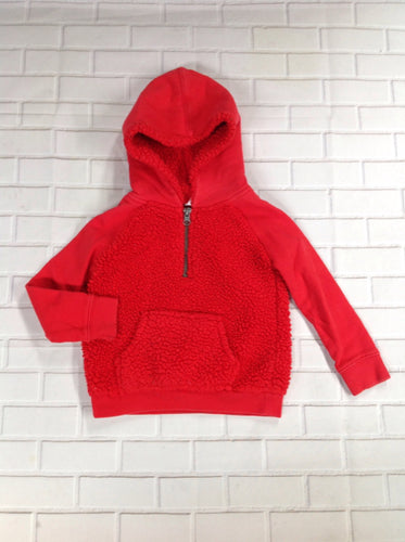 Carters Red Fuzzy Top