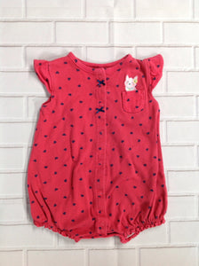 Carters Red Print One Piece