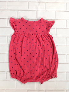 Carters Red Print One Piece