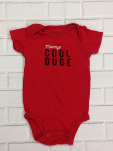 Carters Red Print Onesie