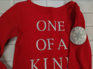 Carters Red Print Snowflakes Top