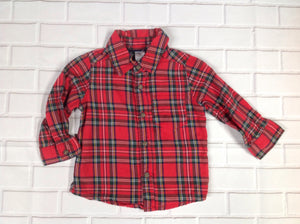 Carters Red Print Top