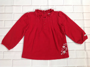 Carters Red Print Top