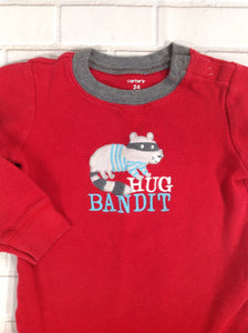 Carters Red Print Top