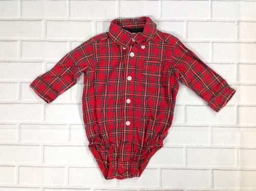 Carters Red Print Top