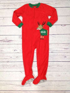 Carters Red Reindeer Pajamas