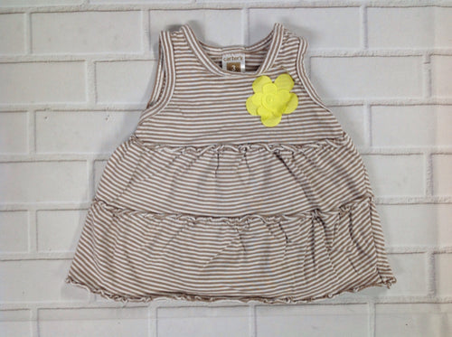 Carters TAN & WHITE Top